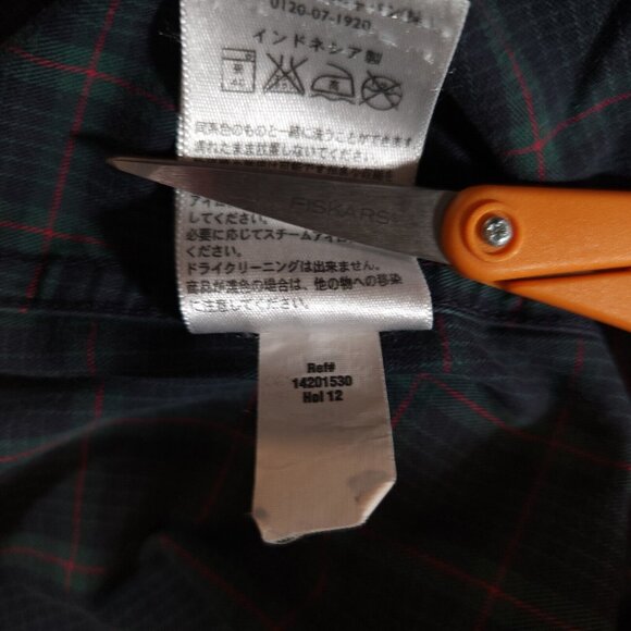 Eddie Bauer Button Shirt Mens 2XL Long Sleeve Plaid Wrinkle Resistant Classic - Picture 12 of 14